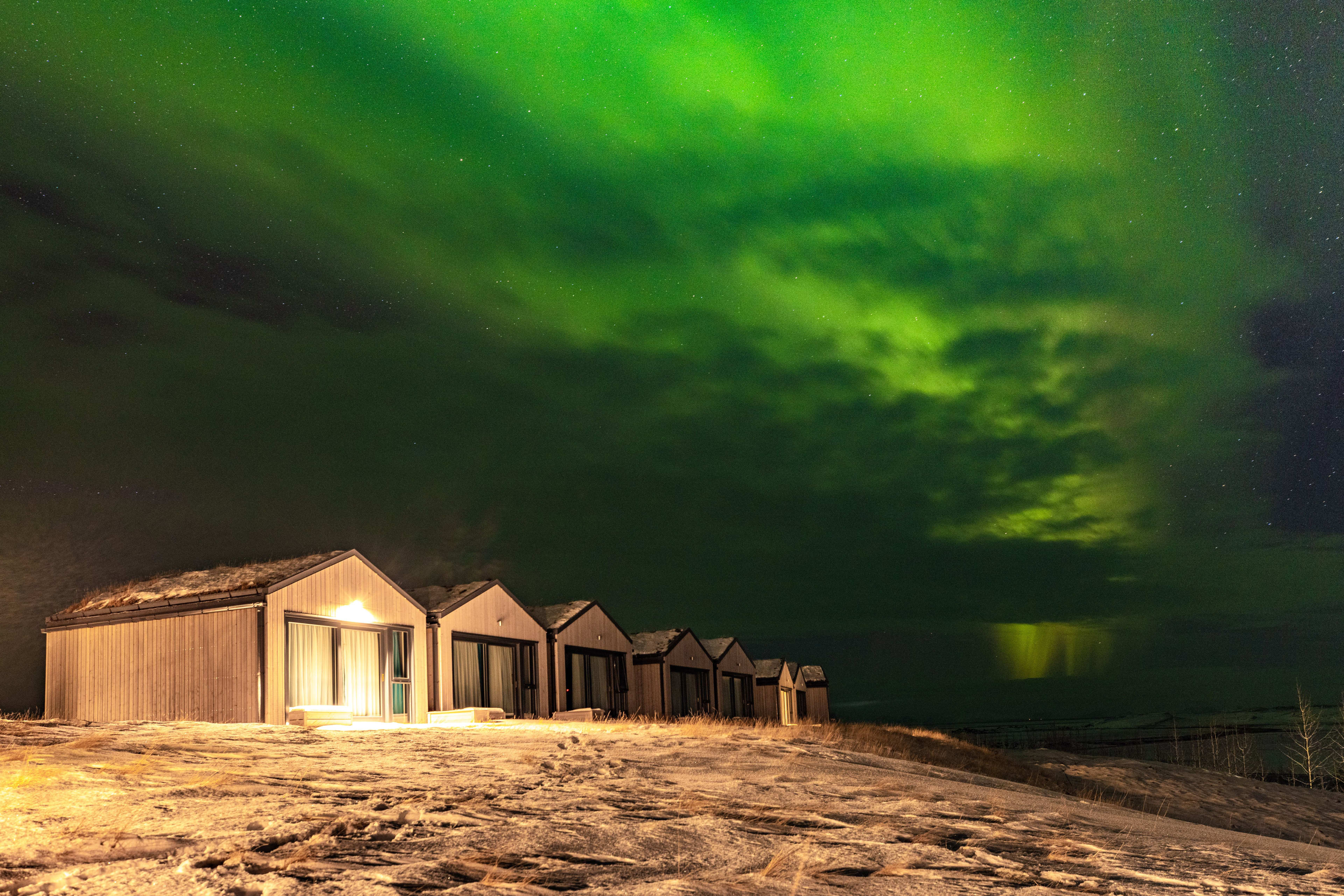 magma hotel under the northern lights