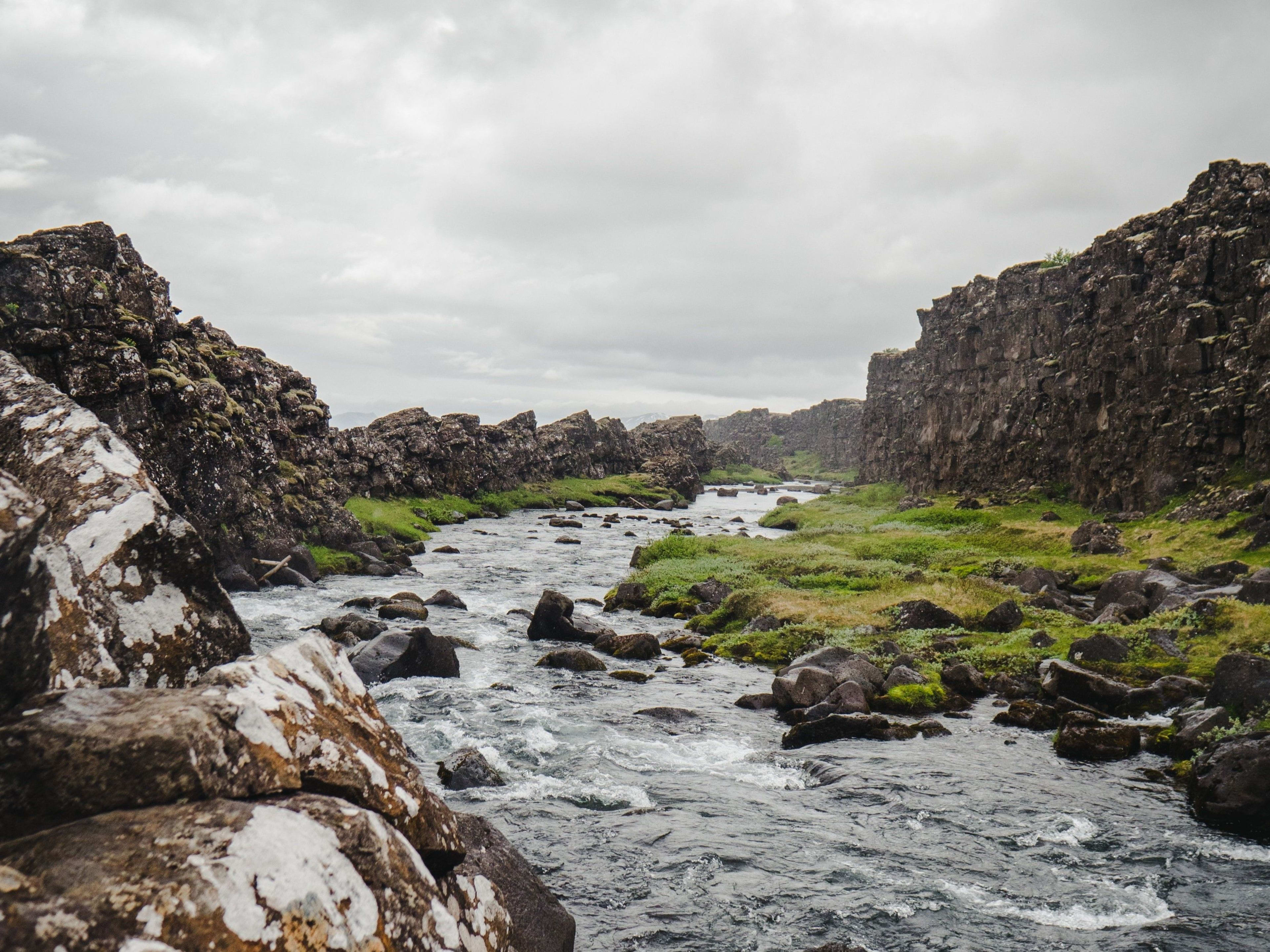 river in the thingvellir national park